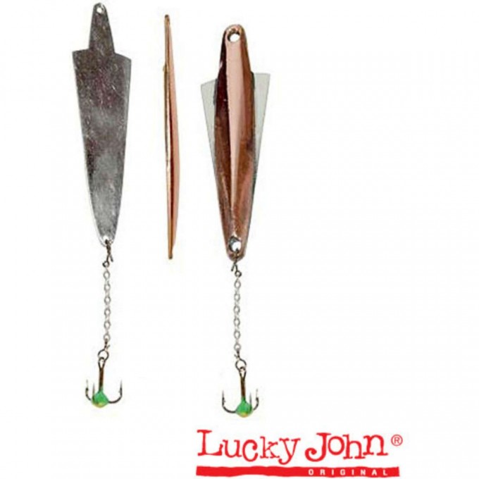 Блесна вертикальная зимняя LUCKY JOHN WING с цепочкой и тройником 64Мм/10.0Г Cs Блистер 102-4-CS