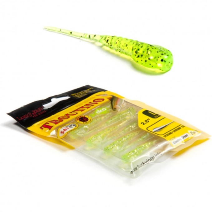 Твистеры съедобные LUCKY JOHN PRO SERIES TROUTINO, 2.1 in (53 мм), цвет 071, 10шт 140125-071