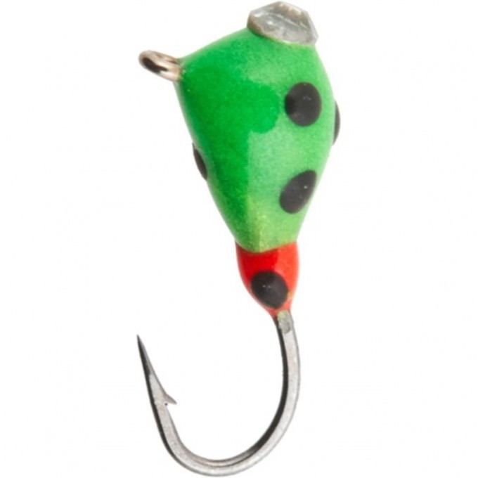 Мормышка вольфрамовая LUCKY JOHN КАПЛЯ с петелькой крашеная с камнем 30мм, цвет 221 LJ32030-221