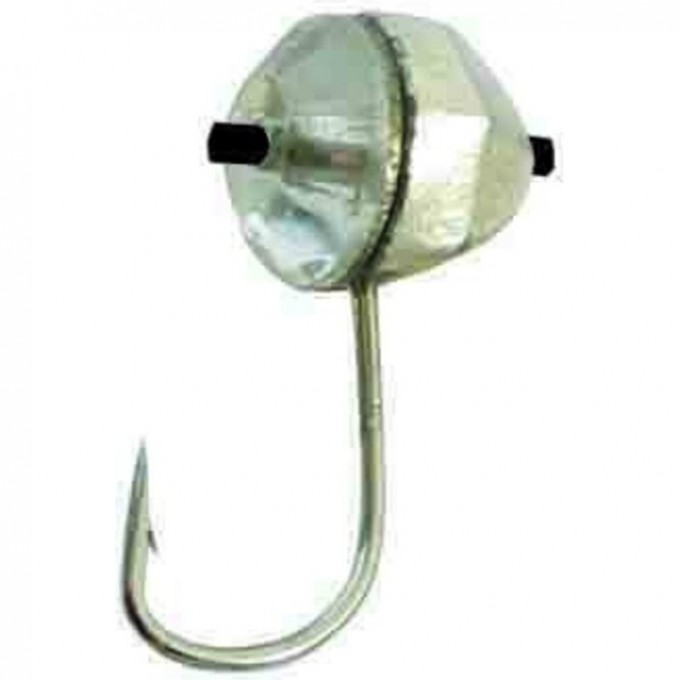 Мормышка вольфрамовая LUCKY JOHN КРУГЛАЯ граненая с отверстием, кембриком и кристаллом Swarovski 50мм, цвет 06 LJ05050-108