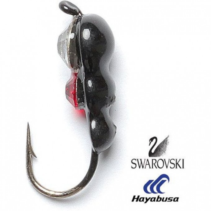 Мормышка вольфрамовая LUCKY JOHN SALMO МУРАВЕЙ 2 с петелькой и Swarovski 40мм, цвет 06 LJ19040-166