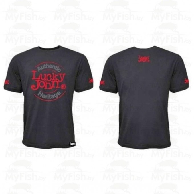 Футболка LUCKY JOHN Серая 02 Р.m AM-156-02M