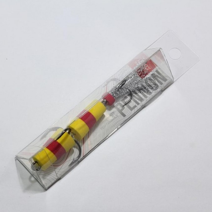 Приманка джиговая LUCKY JOHN PENNON 11 см, цвет желтый/красный/желтый в блистере FB3000733