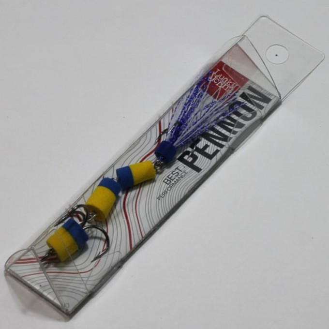 Приманка джиговая LUCKY JOHN PENNON 25, цвет желтый/синий в блистере FB3003293