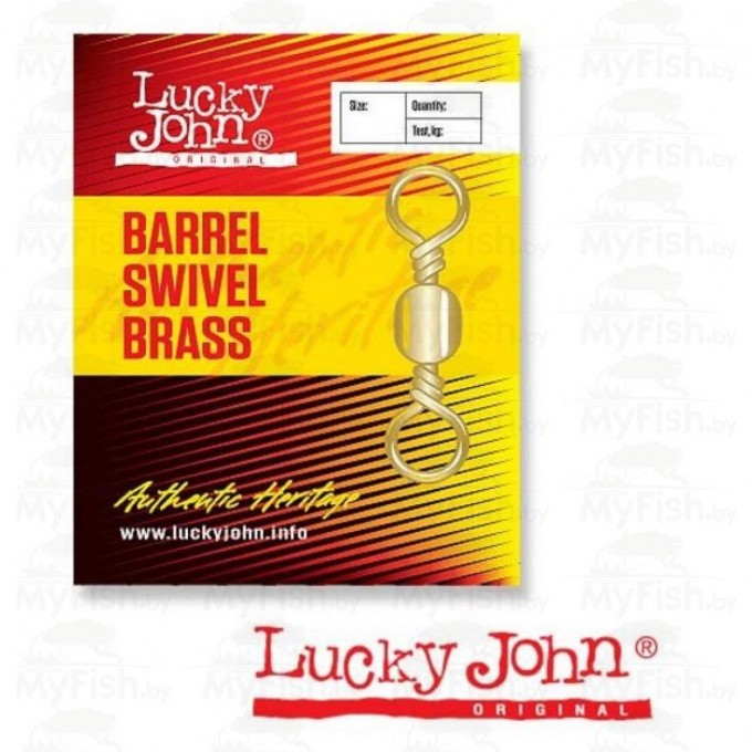 Вертлюги LUCKY JOHN BARREL BRASS 016 10Шт. LJ5003-016
