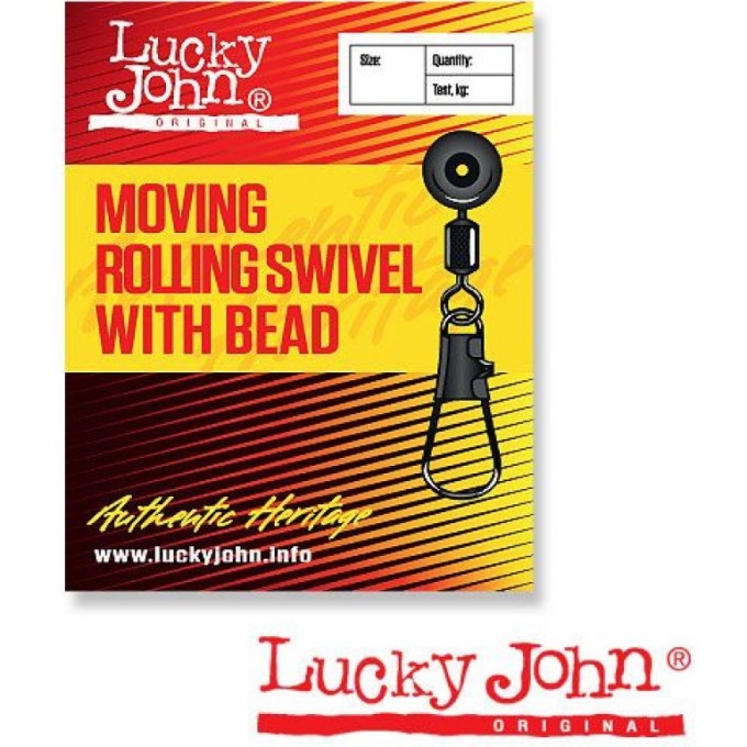 Вертлюги с застежкой и подшипником LUCKY JOHN DOUBLE BALL BEARING AND FASTLOCK 005 3Шт. LJ5012-005