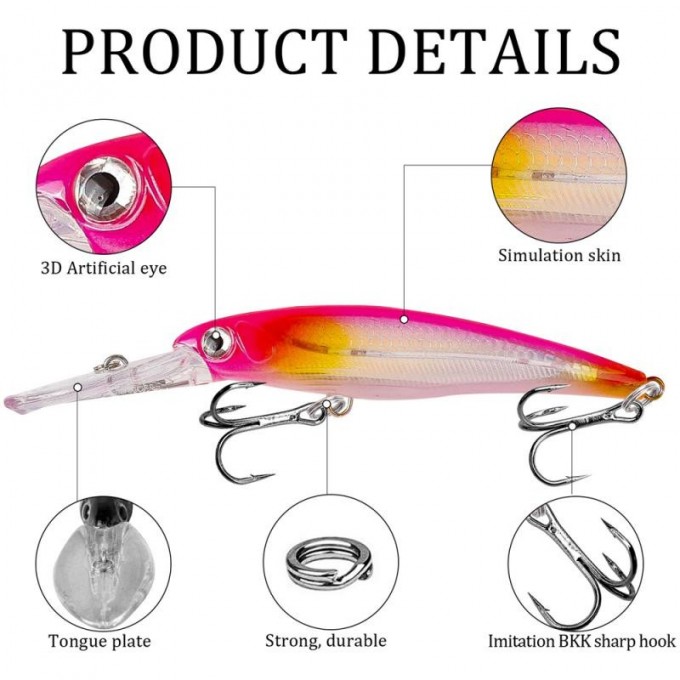 Воблер суспендер LUCKY JOHN Nuna Minnow Sp 09.00/e456 LJE15090-E456