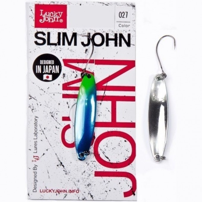Блесна колеблющаяся LUCKY JOHN SLIM JOHN 2,5 г, цвет 027 LJSJ25-027