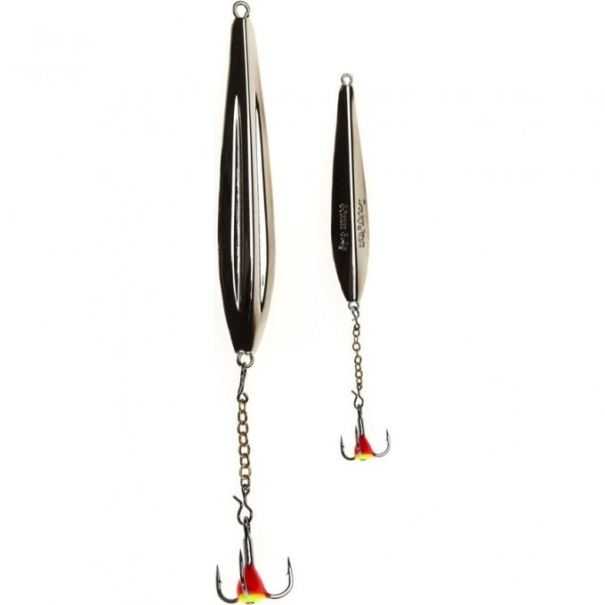 Блесна вертикальная зимняя LUCKY JOHN DIAMOND BLADE с цепью и тройником 40мм S блистер LJFB40-S