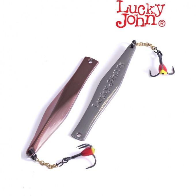 Блесна вертикальная зимняя LUCKY JOHN KALOMIES с цепочкой и тройником 75мм CS LJK75-CS