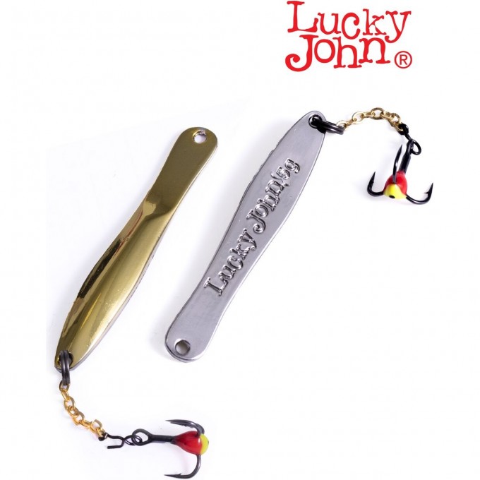 Блесна вертикальная зимняя LUCKY JOHN WALLE с цепочкой и тройником 50мм GS LJW50-GS
