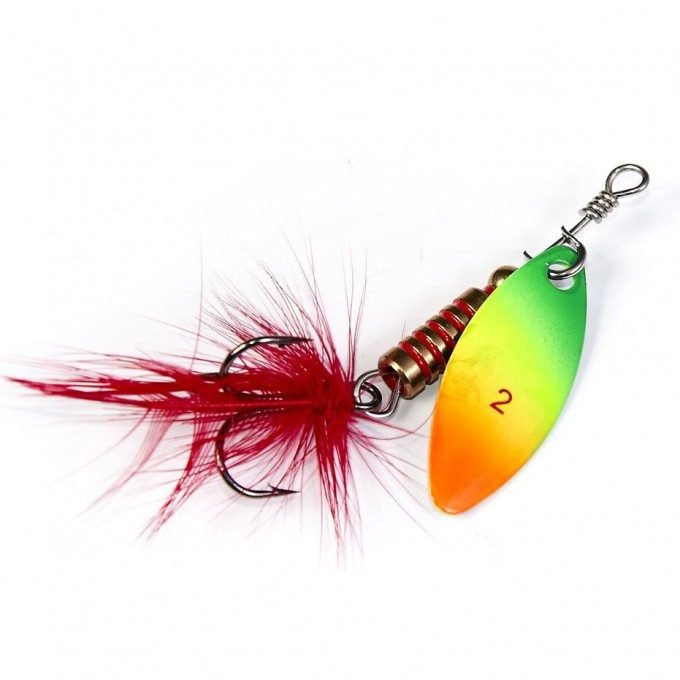 Блесна вращающаяся LUCKY JOHN SPIN-X LONG №2, 4 г, цвет Ft LJSL02-FT