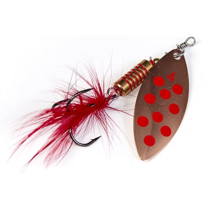 Блесна вращающаяся LUCKY JOHN SPIN-X LONG №4, 9 г, цвет Cr LJSL04-CR