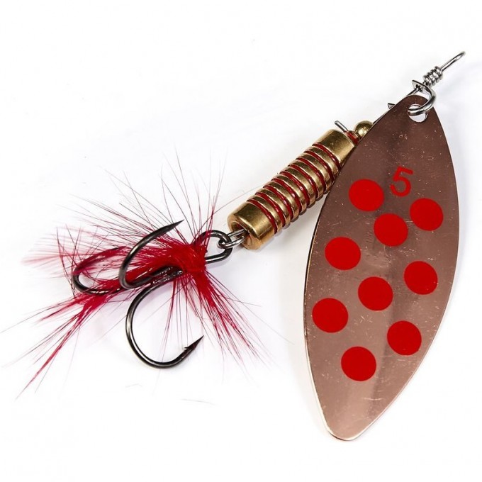 Блесна вращающаяся LUCKY JOHN SPIN-X LONG №5, 12 г, цвет Cr LJSL05-CR