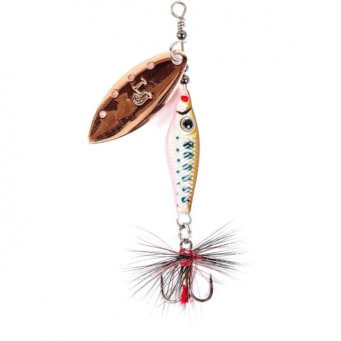 Блесна вращающаяся LUCKY JOHN TRIAN BLADE LONG 12 г, цвет 006 LJTBL12-006