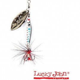 Блесна вращающаяся LUCKY JOHN TRIAN BLADE LONG 6 г, цвет 003