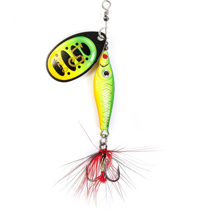 Блесна вращающаяся LUCKY JOHN TRIAN BLADE ROUND 9 г, цвет 008 LJTBR9-008