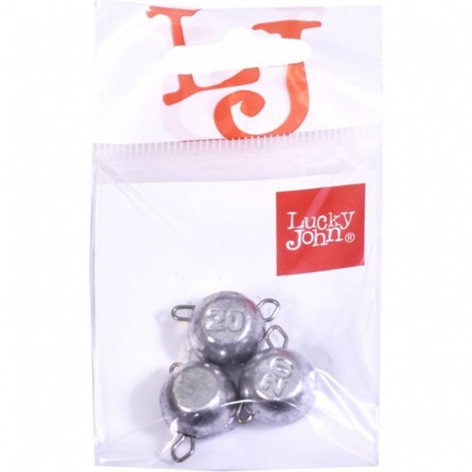 Груз-головки разборные LUCKY JOHN BALL 20г, 3шт LJBR-020