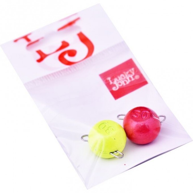 Груз-головки разборные LUCKY JOHN BALL RGY MIX1 32г, 2шт LJBRMIX1-032