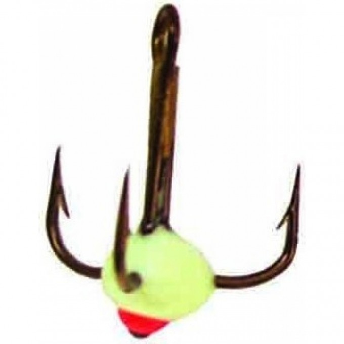 Крючок-тройник для приманок LUCKY JOHN с каплей, №8, цвет f LJ99080-01