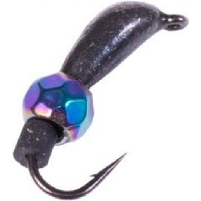 Мормышка вольфрамовая LUCKY JOHN БАНАН 040/H спортивный с петелькой и диско шаром хамелеон LJ36080-06