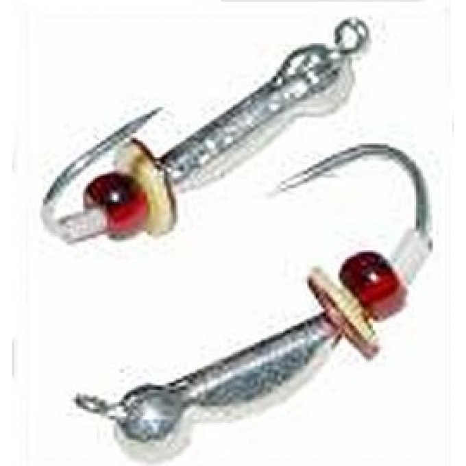 Мормышка вольфрамовая LUCKY JOHN ОСА с петелькой оснащённая паетками и кембриком 30мм, цвет s LJ23030-01