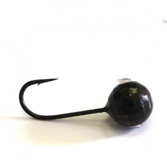 Мормышка вольфрамовая LUCKY JOHN ШАР граненый с отверстием и кембриком 30мм, цвет 31