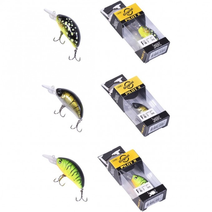Набор воблеров LUCKY JOHN ORIGINAL PILOT-X 02 SET 3шт. LJVO-002SET