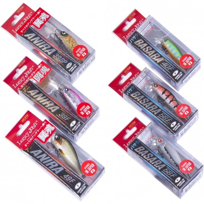 Набор воблеров LUCKY JOHN PRO SERIES 05 SET 6шт. LJVP-005SET