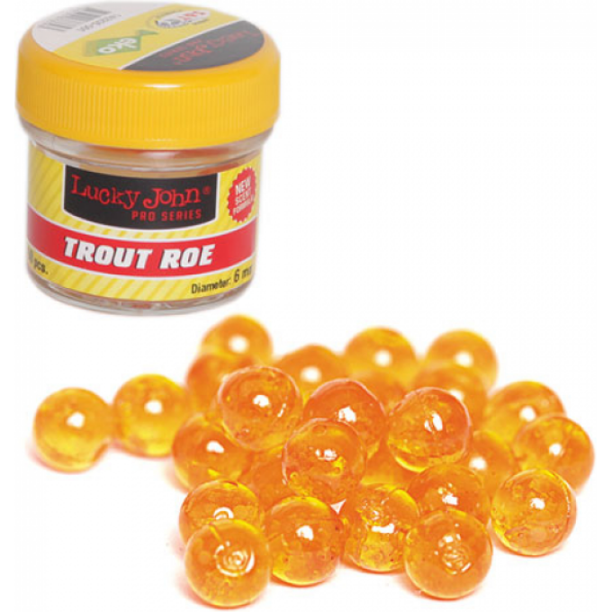 Насадки искусственные съедобные LUCKY JOHN PRO SERIES TROUT ROE Икра 6.0Мм 60Шт. 140205-001