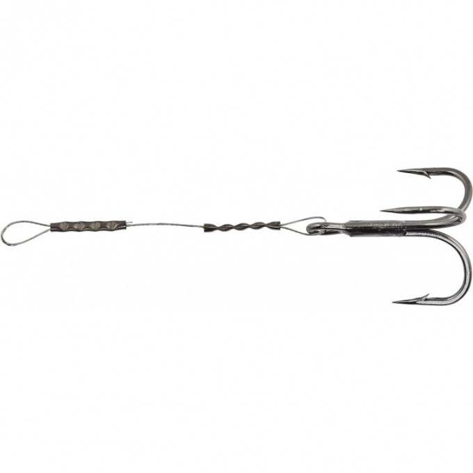 Оснастка стальная LUCKY JOHN STINGER ASSIST 1X7 6cm, оснащенная тройником №04 2шт. LJP7404-006