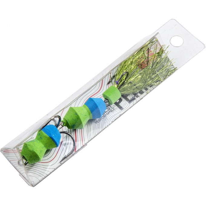 Приманка джиговая LUCKY JOHN PENNON TIPSYWORM зеленый/синий в блистере FB3008483