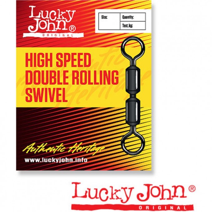 Вертлюги LUCKY JOHN HIGH SPEED DOUBLE ROLLING 012 5шт. LJ5067-012