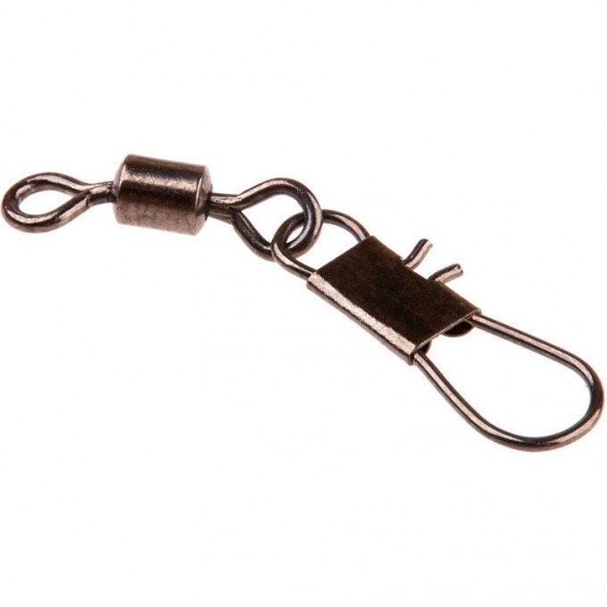 Вертлюги с застежкой LUCKY JOHN PRO SERIES BARREL AND INTERLOCK BLACK 007 7Шт. LJP5103-007
