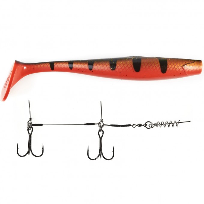 Виброхвосты LUCKY JOHN 3D BBS SERIES GIANT KUBIRA SWIM SHAD 10,3in (26,00)/PG18 1шт.+STINGER XL 140434SET-PG22