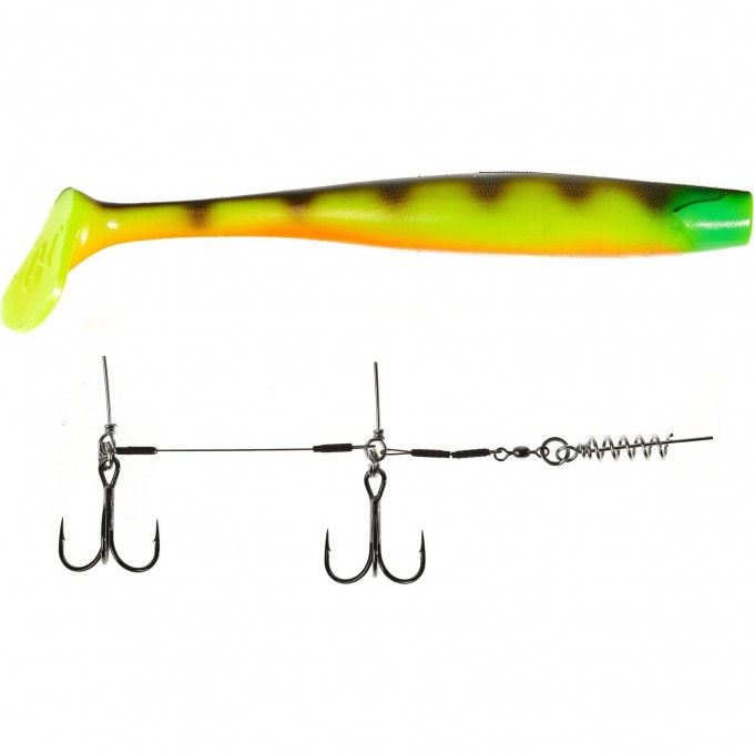 Виброхвосты LUCKY JOHN 3D BBS SERIES KUBIRA SWIM SHAD 9,0in (22,86)/PG30 1шт.+STINGER L 140433SET-PG30