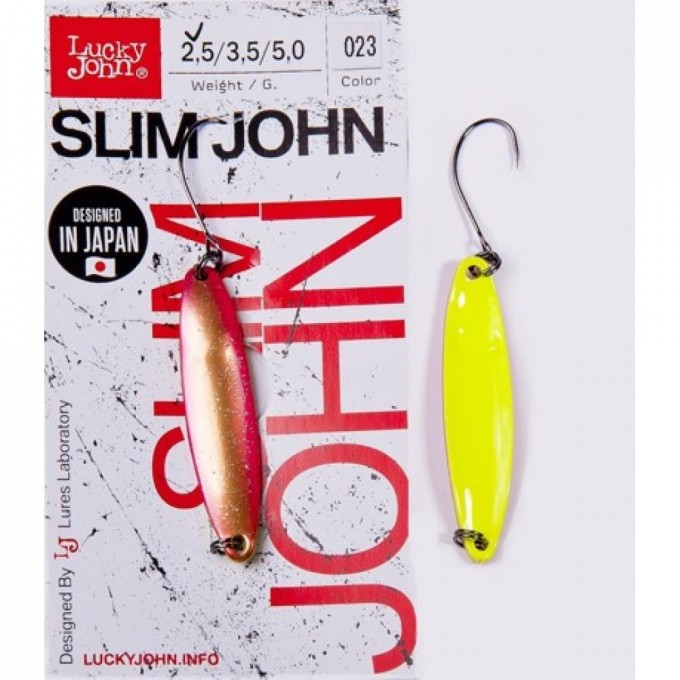 Блесна колеблющаяся LUCKY JOHN SLIM JOHN 2,5 г, цвет 023 LJSJ25-023