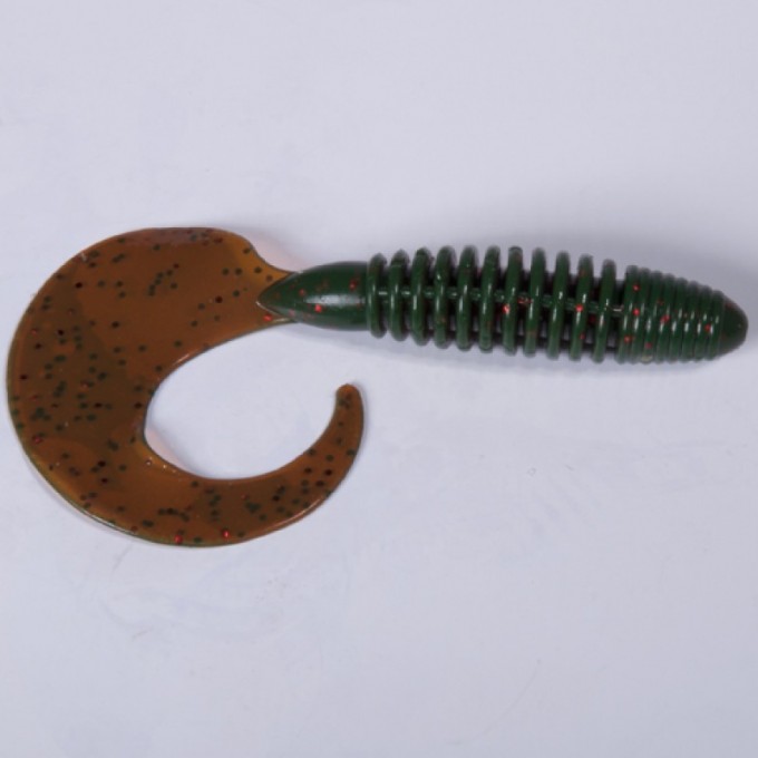 Твистеры съедобные искусственные LUCKY JOHN PRO SERIES CRUSHER GRUB 3.9 in (99 мм), цвет 085, 5 шт 140157-085