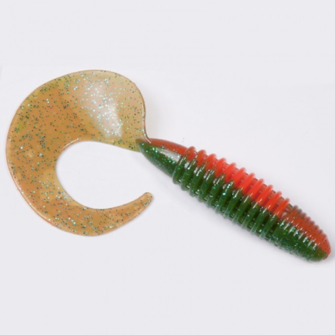 Твистеры съедобные искусственные LUCKY JOHN PRO SERIES CRUSHER GRUB 3.9 in (99 мм), цвет t56, 5 шт 140157-T56